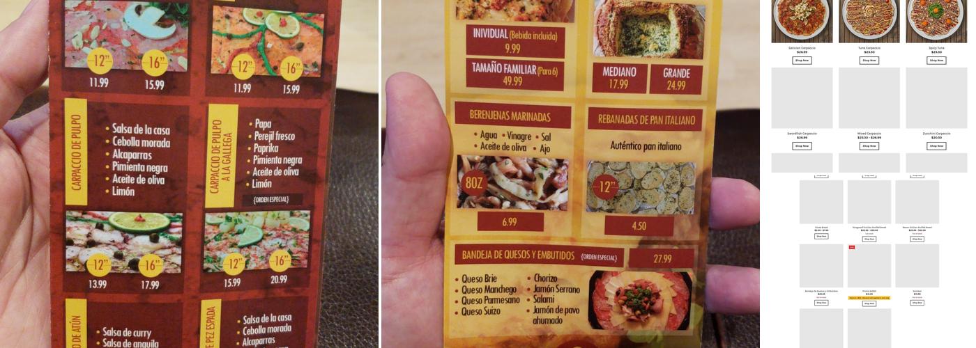 La Carpaccieria Menu