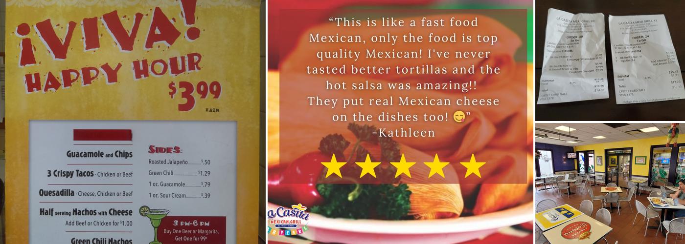 La Casita Mexican Grill Menu