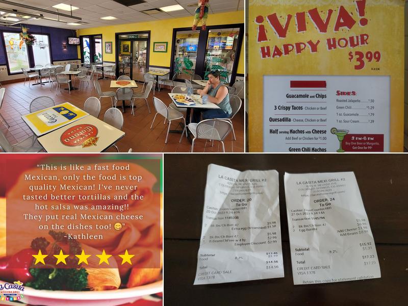 La Casita Mexican Grill Menu