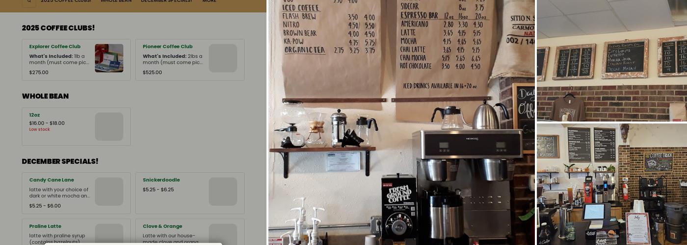 La Cosecha Coffee Roasters Menu