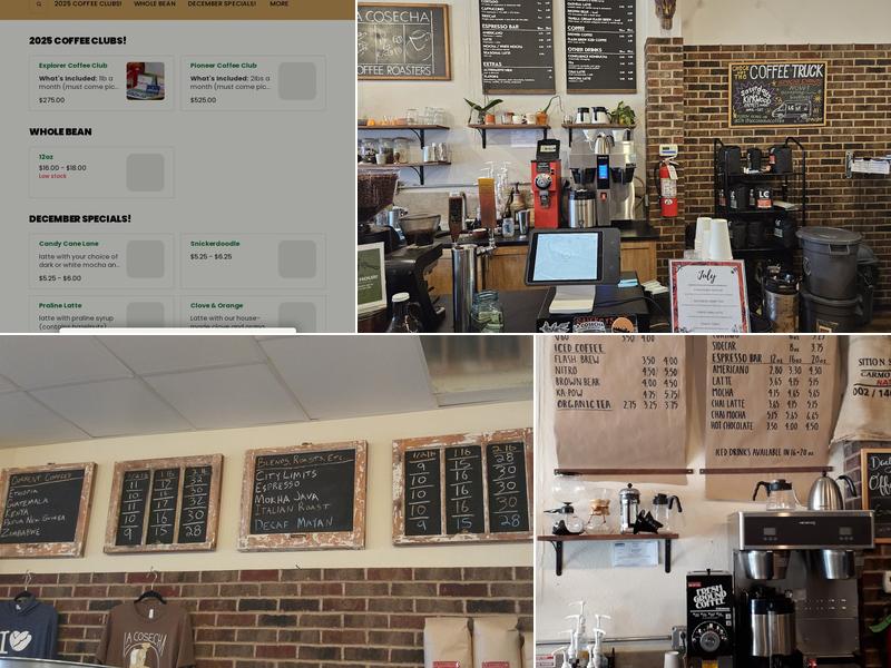 La Cosecha Coffee Roasters Menu