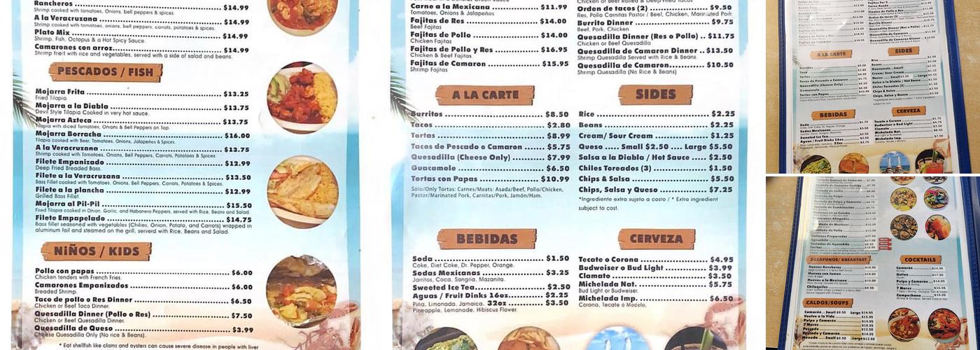 La Costa Menu
