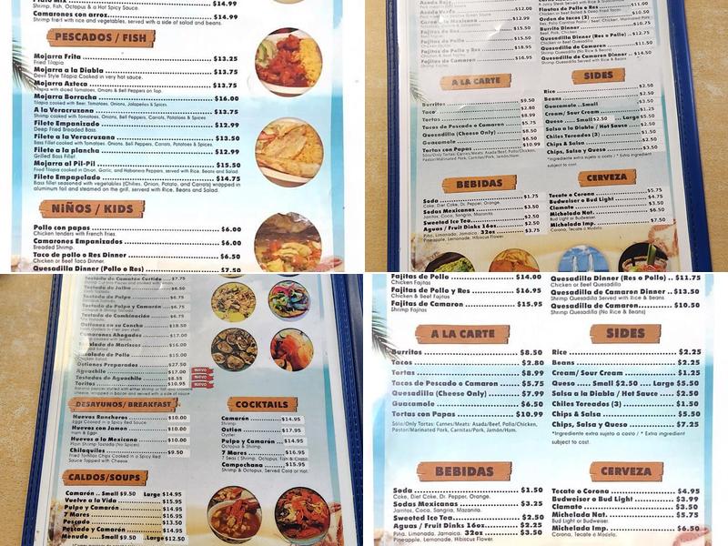 La Costa Menu