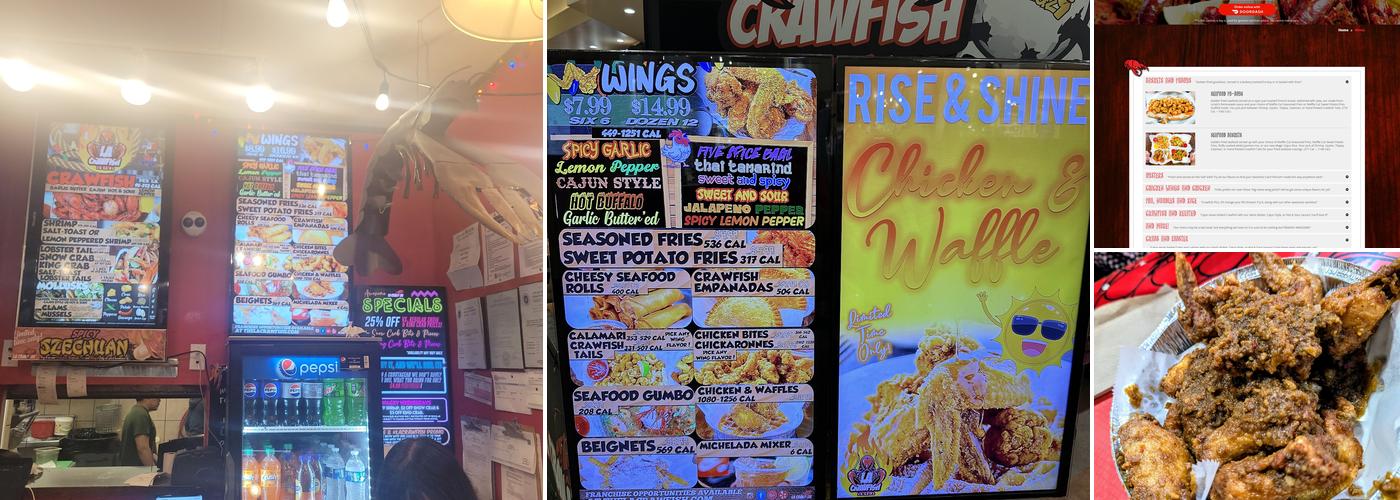 LA Crawfish Menu