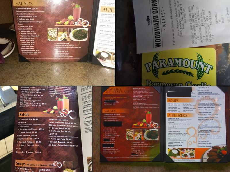 La Feast Menu