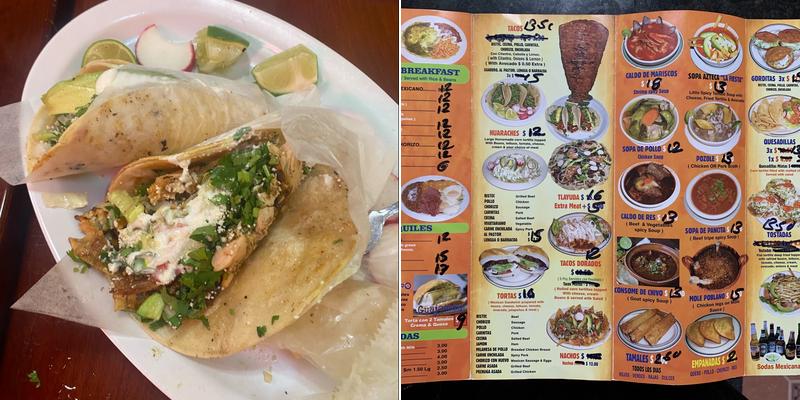La Fiesta Menu