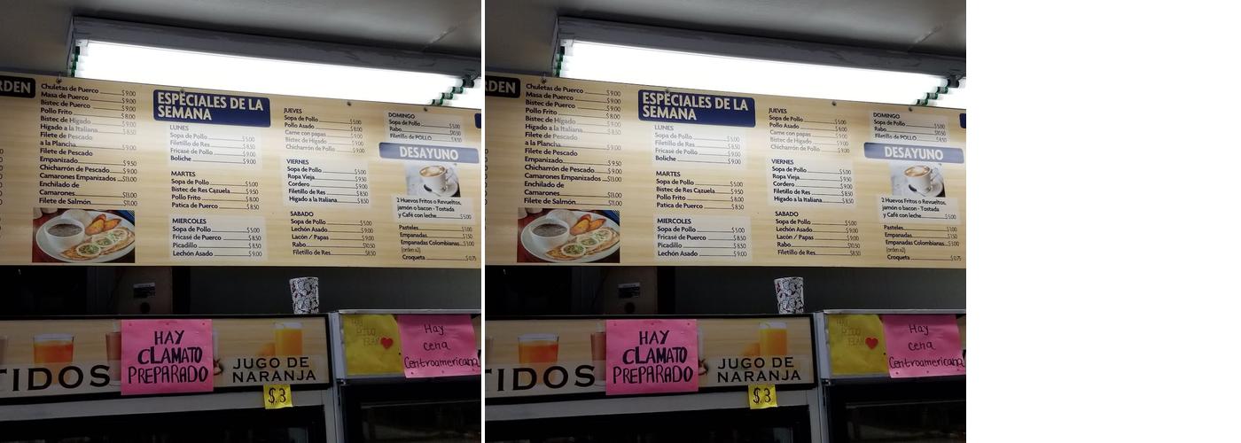 La Gran Parada Menu