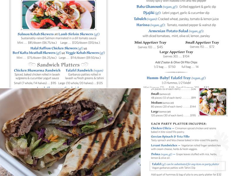 La Mediterranee Menu