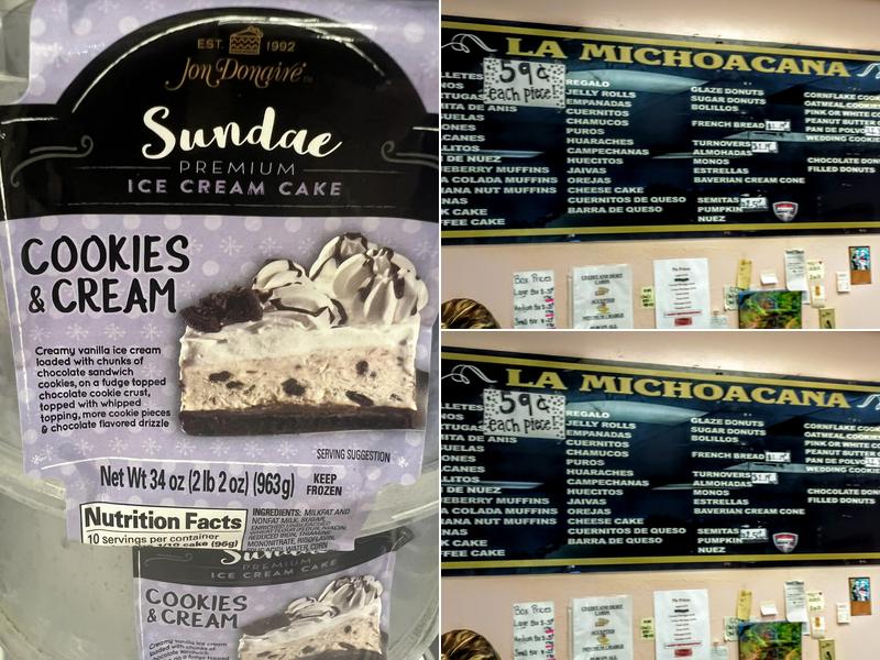 Herrejon's Bakery Menu