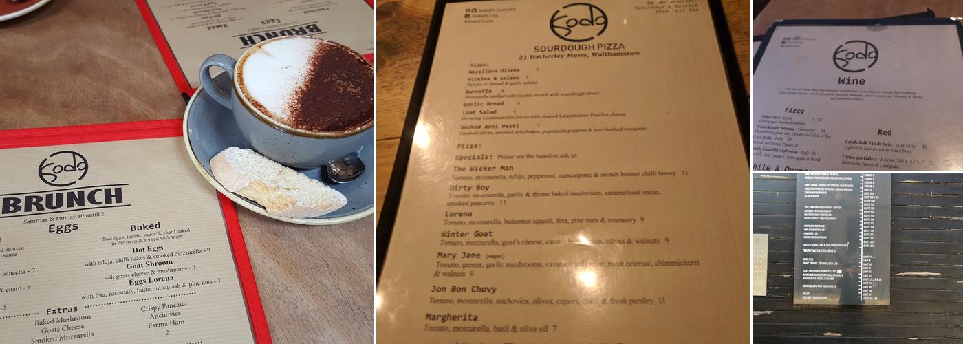 Sodo Pizza Walthamstow Menu
