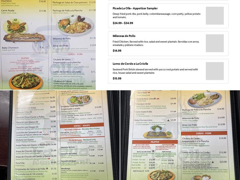 La Olla Menu