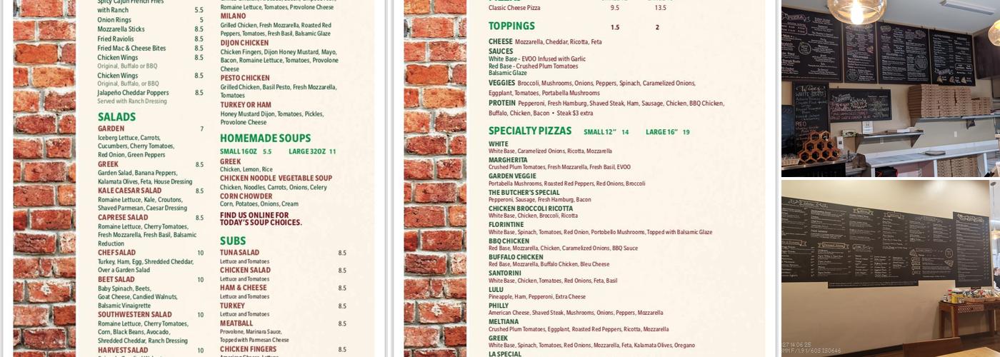 la Pizza di Forno Menu