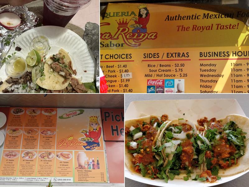 La reina del sabor Menu