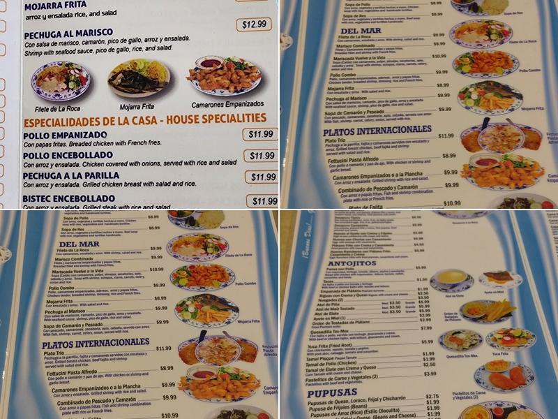 La Roca Menu