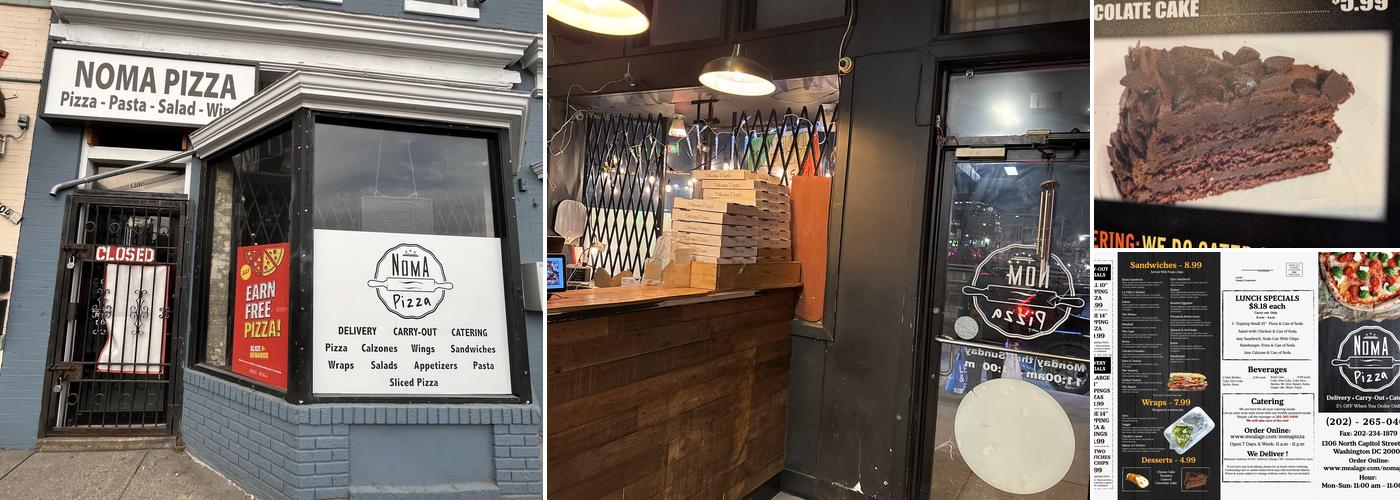 NomA Pizza Menu