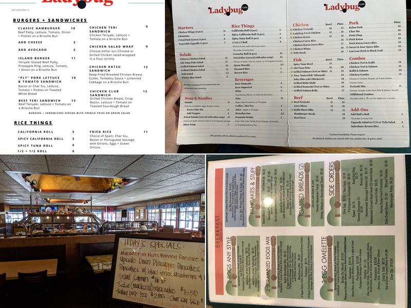 Ladybug Café Menu