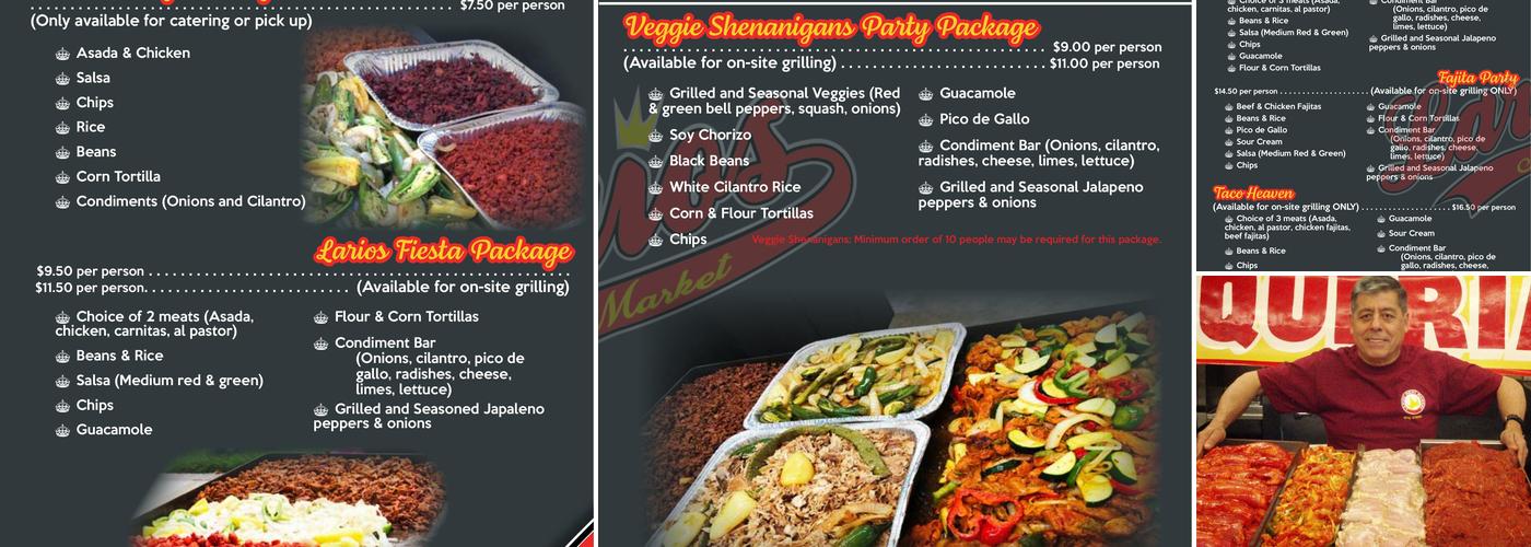 Larios Meat Market Menu