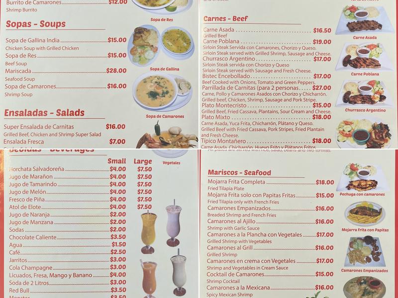 Las Carnitas De Montecristo Menu