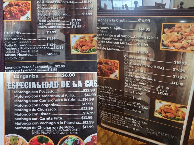 Las Delicias Menu