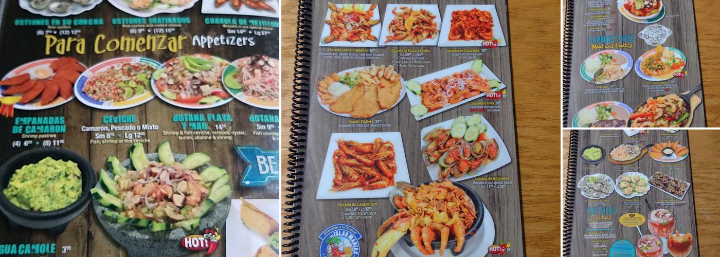 Las Islas Marias Menu