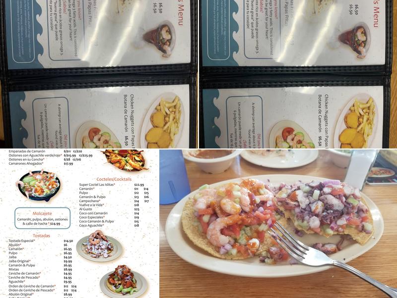 Las Islitas De San Blas Menu