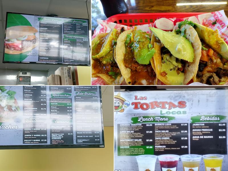Las Tortas Locas Menu