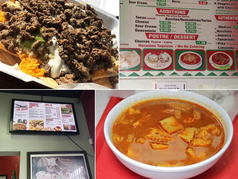Lax Tacos Menu
