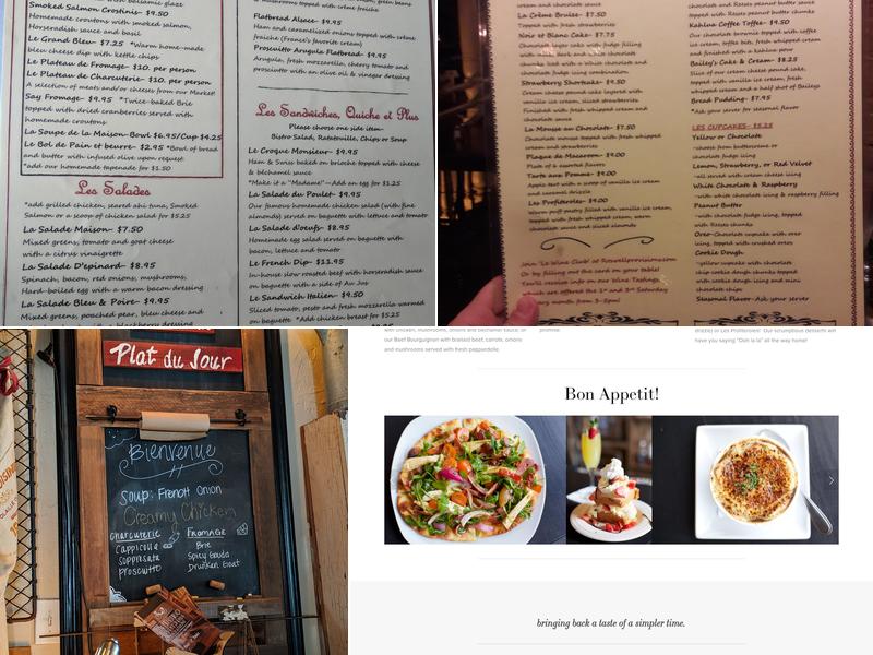 Le Bistro at Roswell Provisions Menu