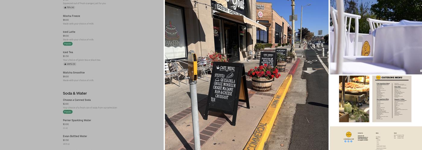 Le Goût - Bakery and Café Menu