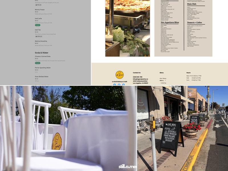 Le Goût - Bakery and Café Menu