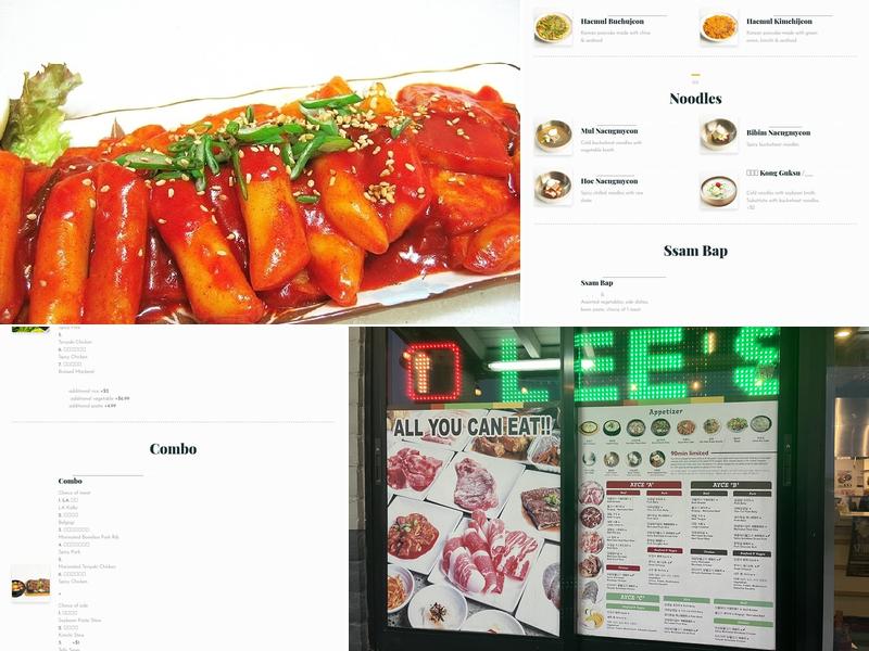 Lee's Korean BBQ Woonamjung Menu