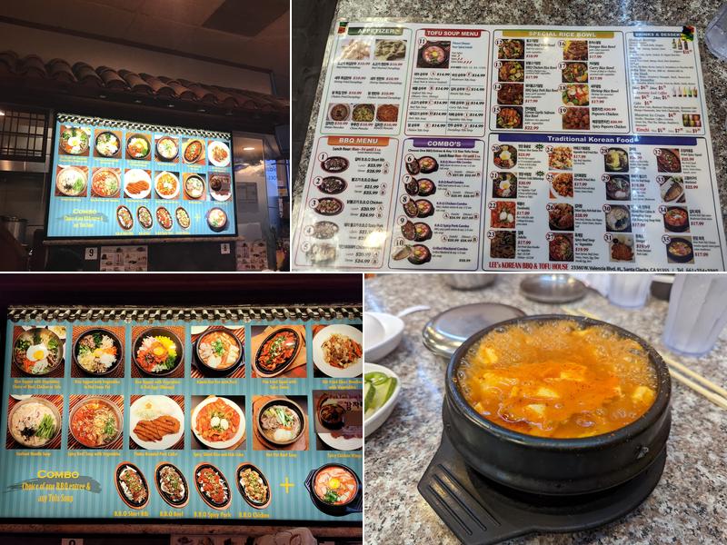 Lee's Korean BBQ & Tofu House Menu