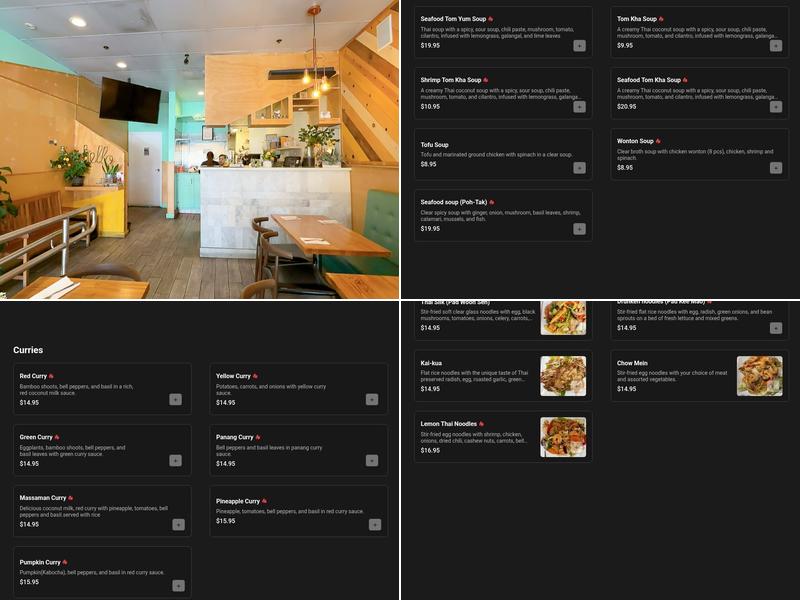 Lemon Thai cuisine Menu