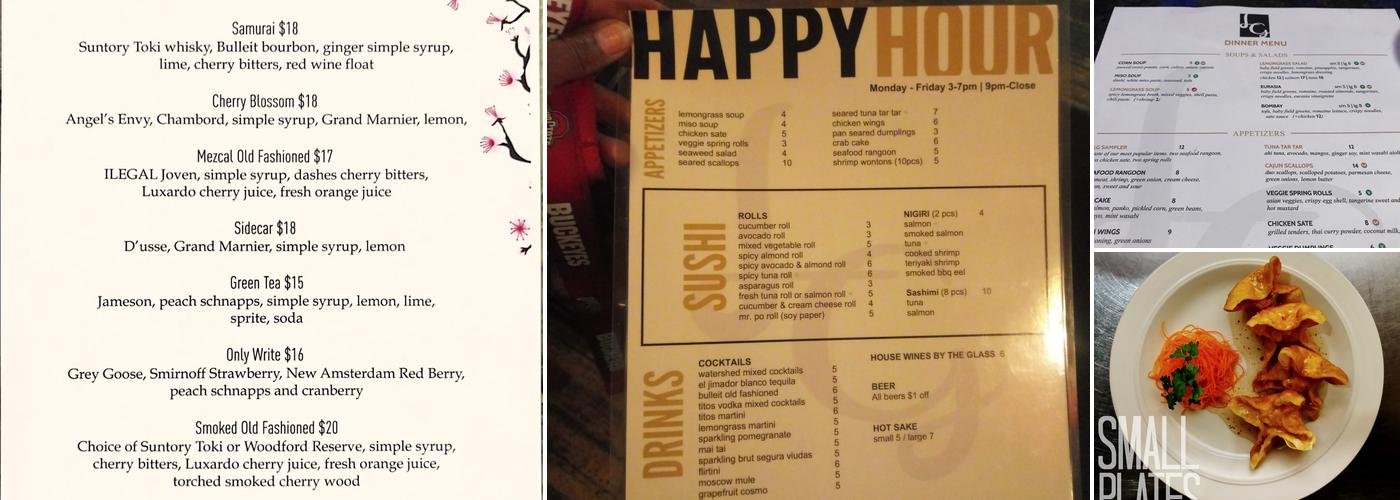 Lemongrass Fusion Bistro Menu