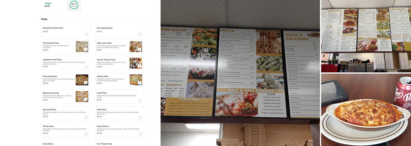 Leona's Cucina Italiana Menu