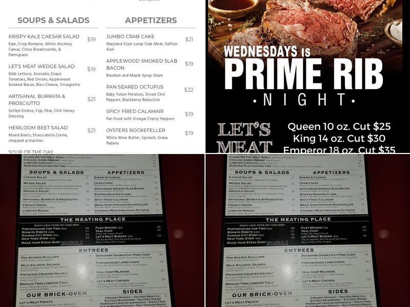 Let's Meat Steakhouse Menu