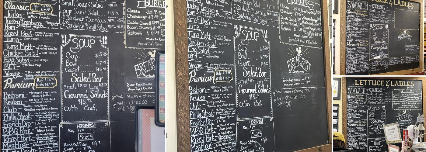 Lettuce & Ladles Menu