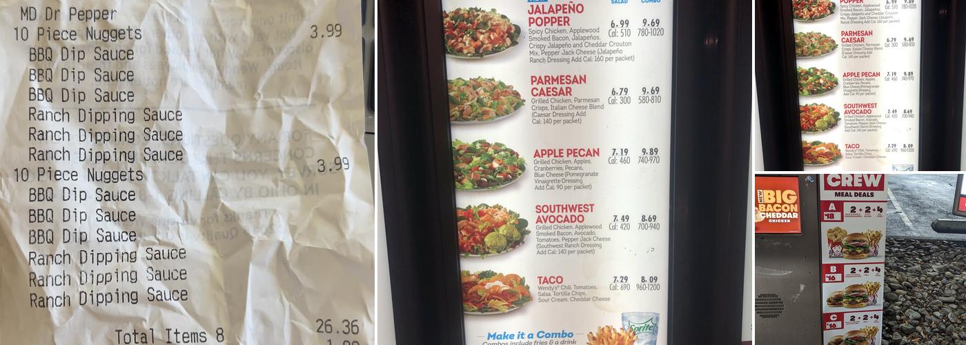 Wendy's Menu