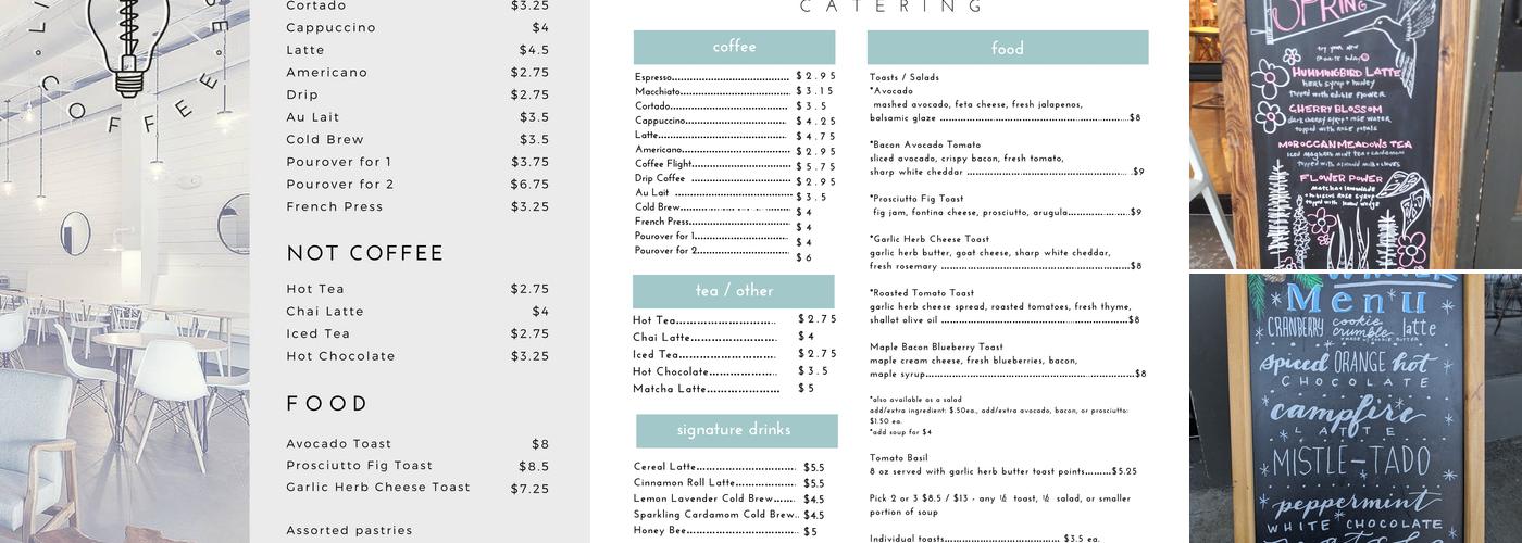 Light House Coffee Menu