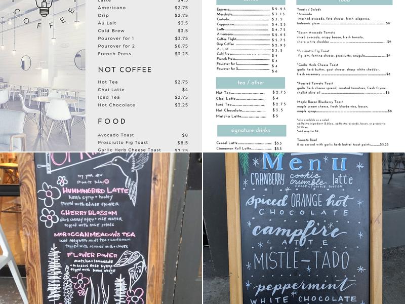 Light House Coffee Menu