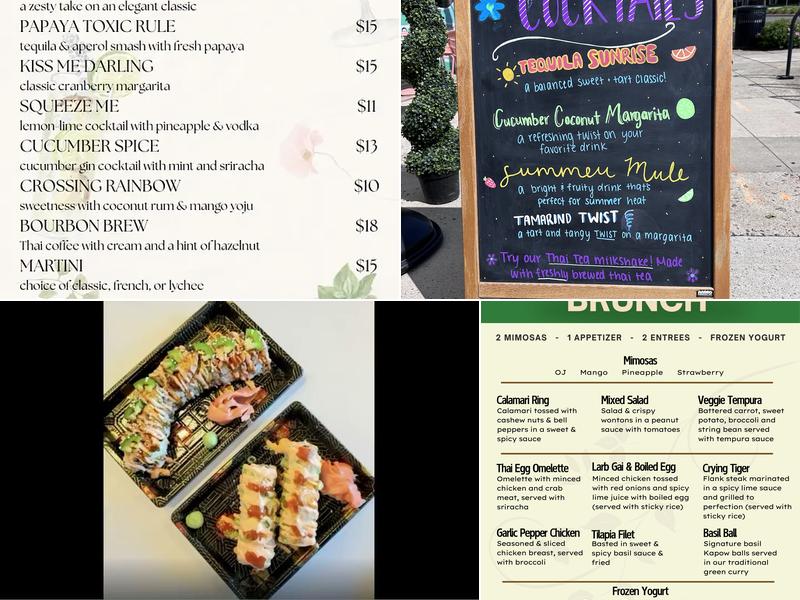 Lil Bowl, Thai and Japanese Cuisine Menu