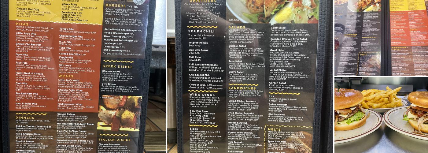 Little Joe's Coney Island Menu