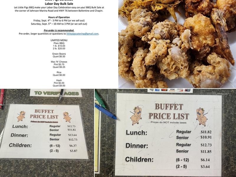 Little Pigs Barbecue Menu