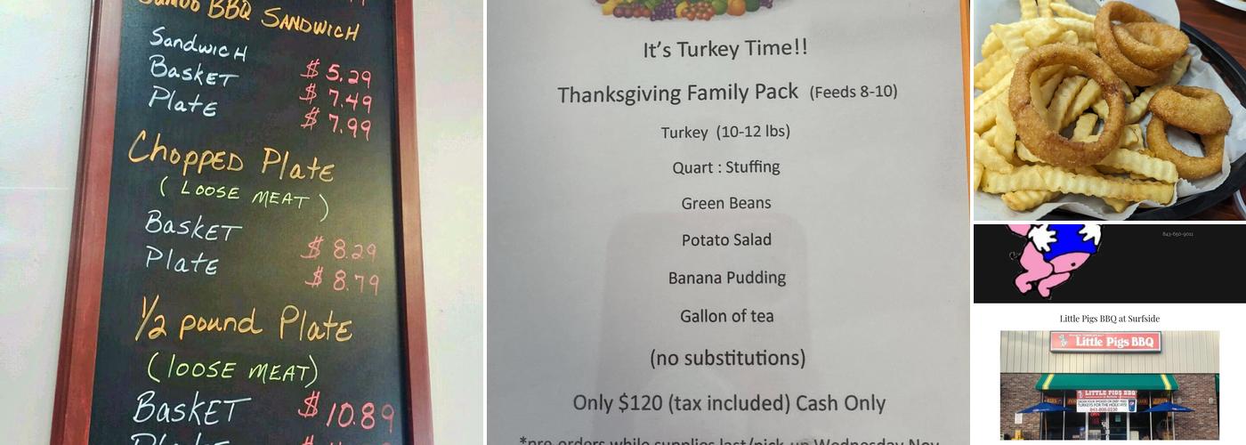 Little Pigs BBQ At Surfside Menu