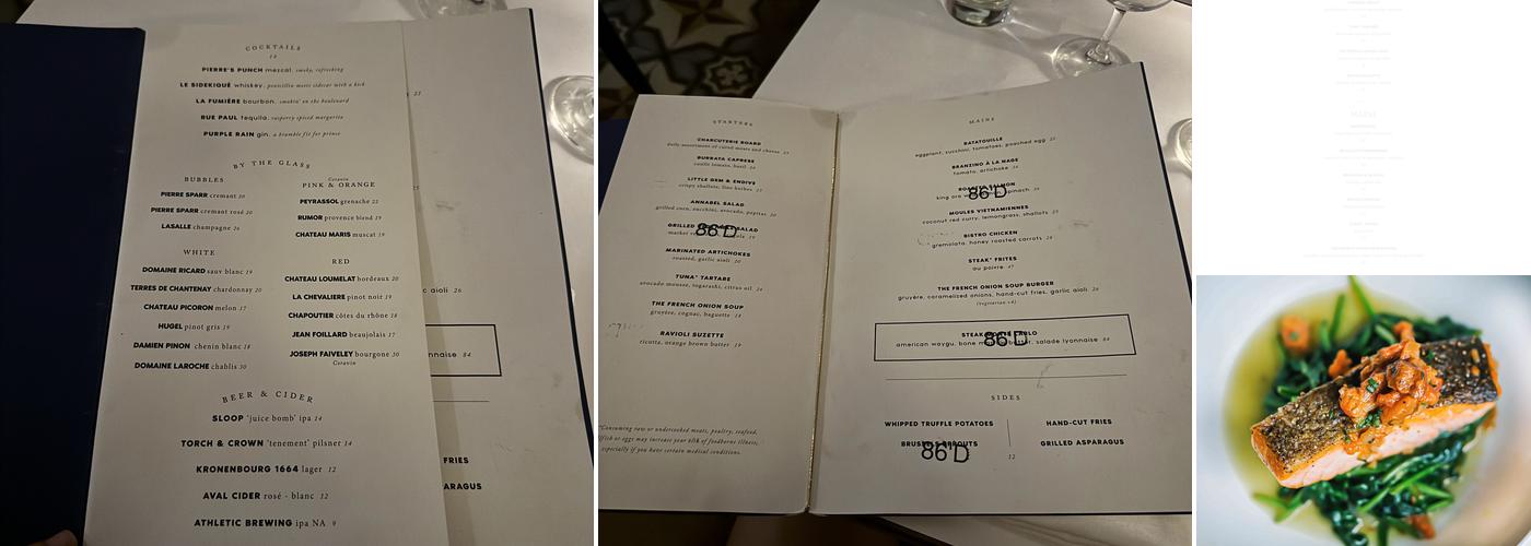 Little Prince Menu