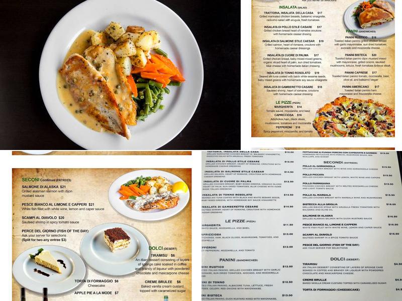 Little Trattoria 25 Menu