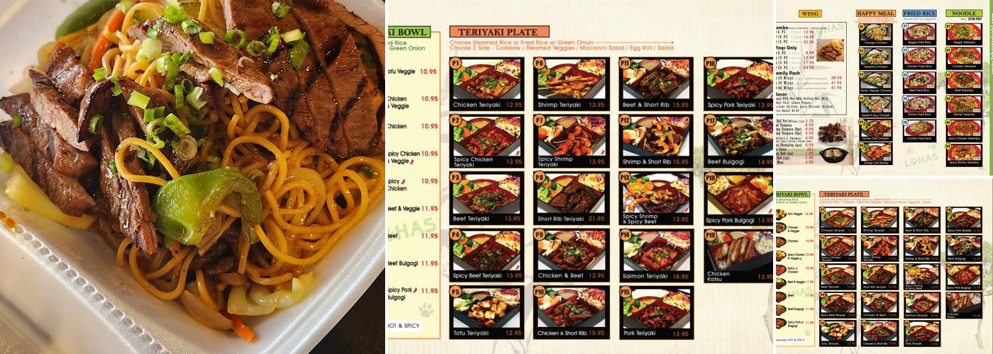 Lohas Teriyaki Menu