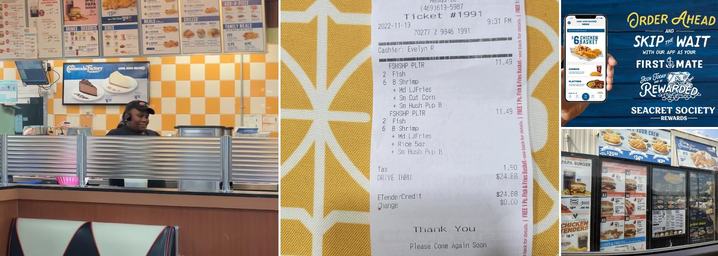 Long John Silver's Menu