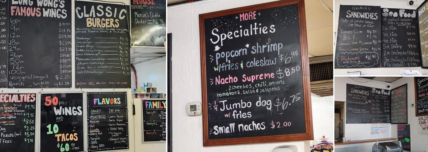 Long Wongs Menu