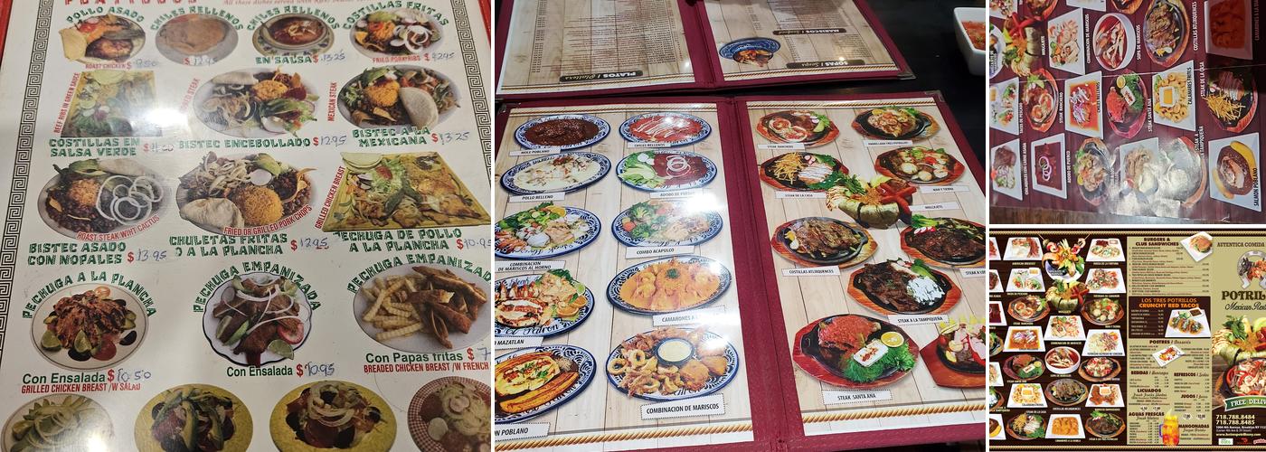 Los Tres Potrillos Menu